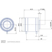 Goyo Optical 3 MP 1" Fixed-Focal
